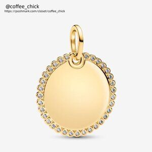 Pandora Engravable Round Tag Pendant